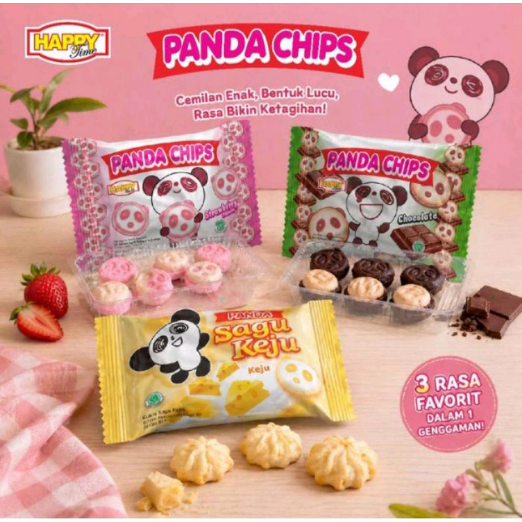 Happy time panda dan sagu keju 1 rtg 10 pcs