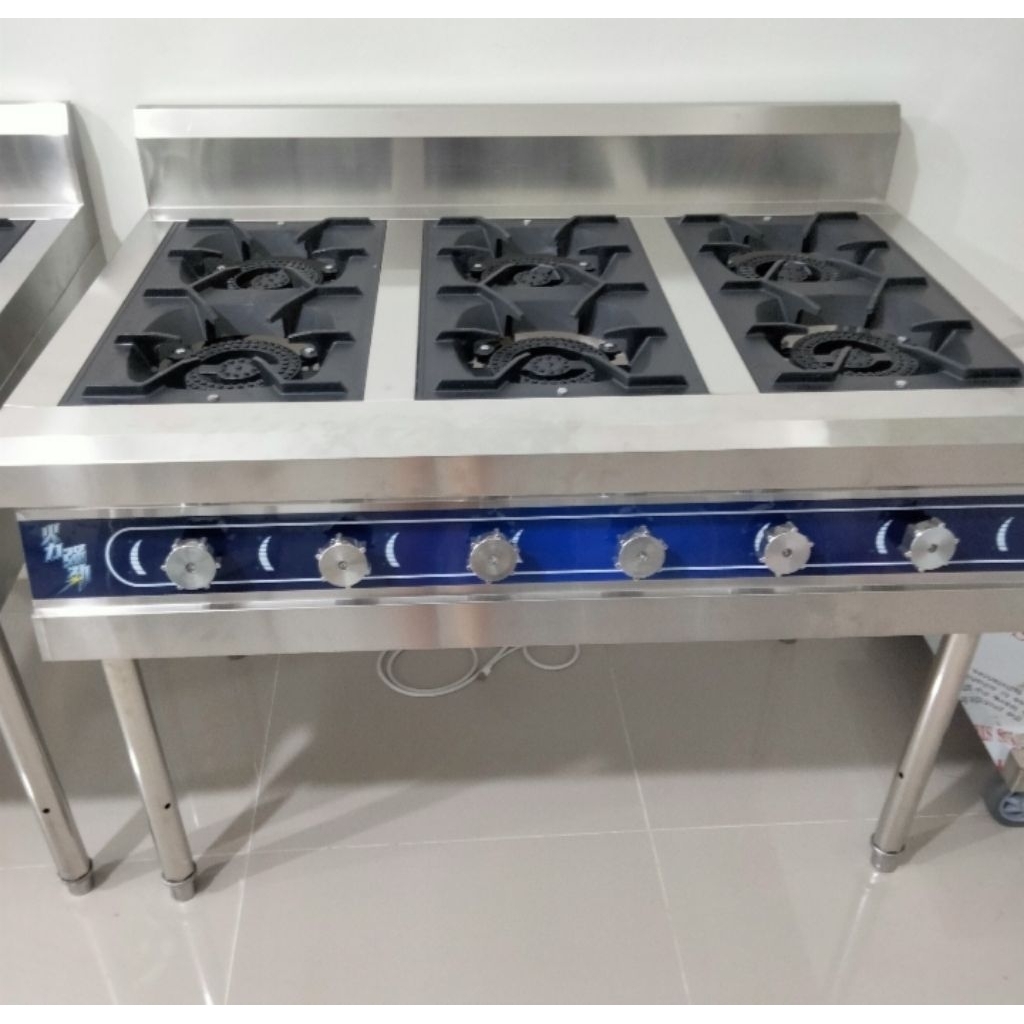 Gas 6 open burner , kompor gas serba guna 6 tungku