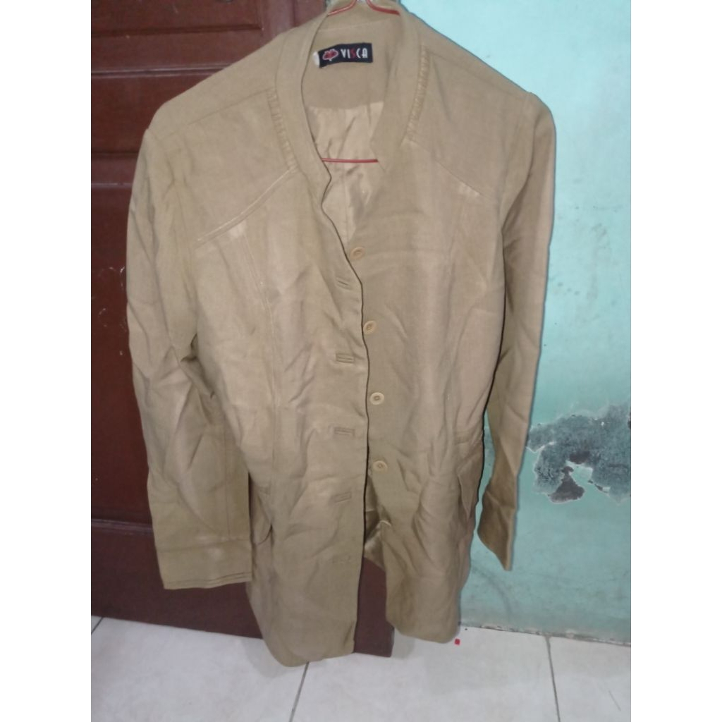 Blazer Pns Khaki Wanita Preloved Minus