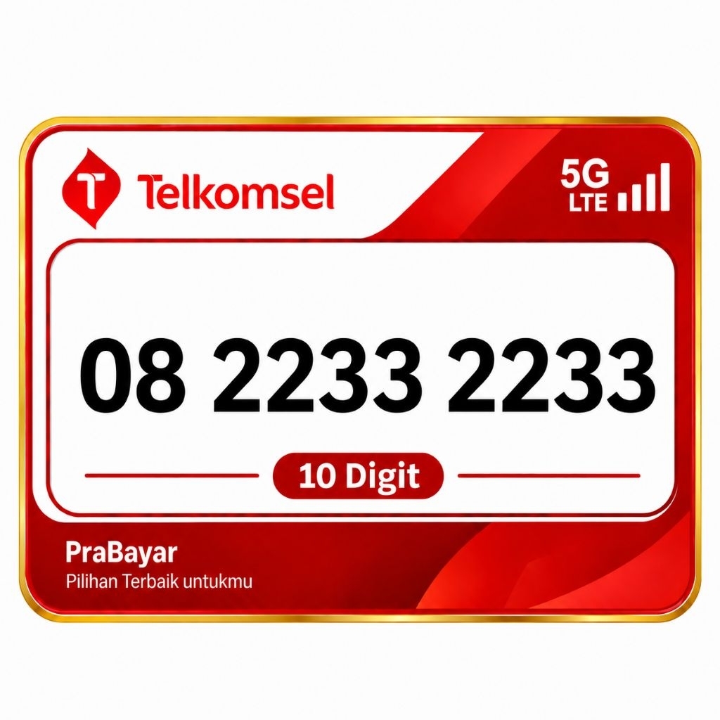 Nomor cantik simpati 10digit telkomsel Double 2233