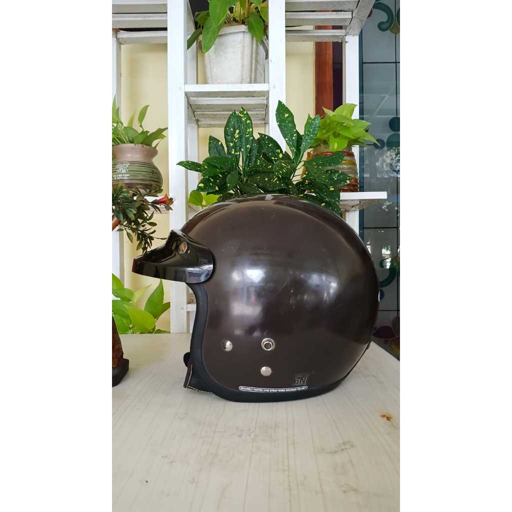 HELM CARGLOSS SECOND COKLAT ORIGINAL