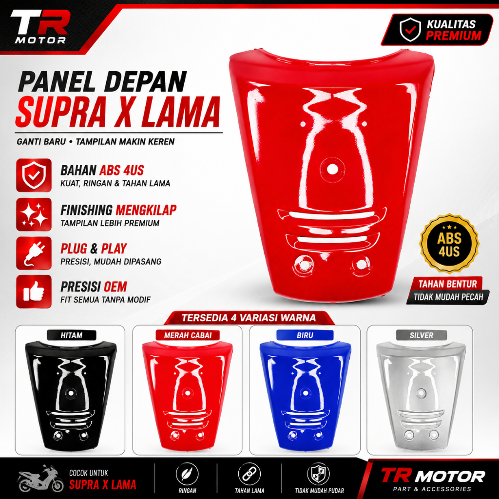 Dasi Tameng Panel Dada Depan Honda Supra X Lama / Supra Fit Lama
