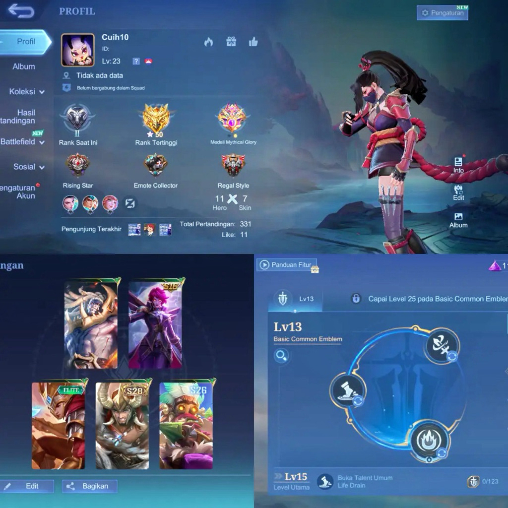 AKUN MLBB EX GLORY code 28 Cuih10
