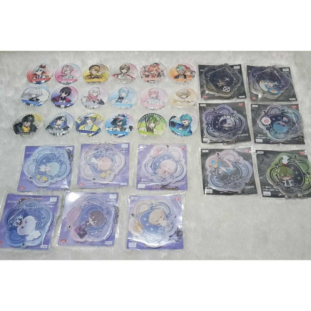 Fragaria Memories Official Badge Charm Keychain Shaker Sanrio