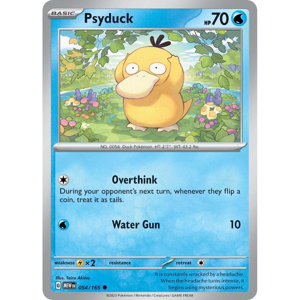 Tcg Pokemon Psyduck 151 Mew Eng