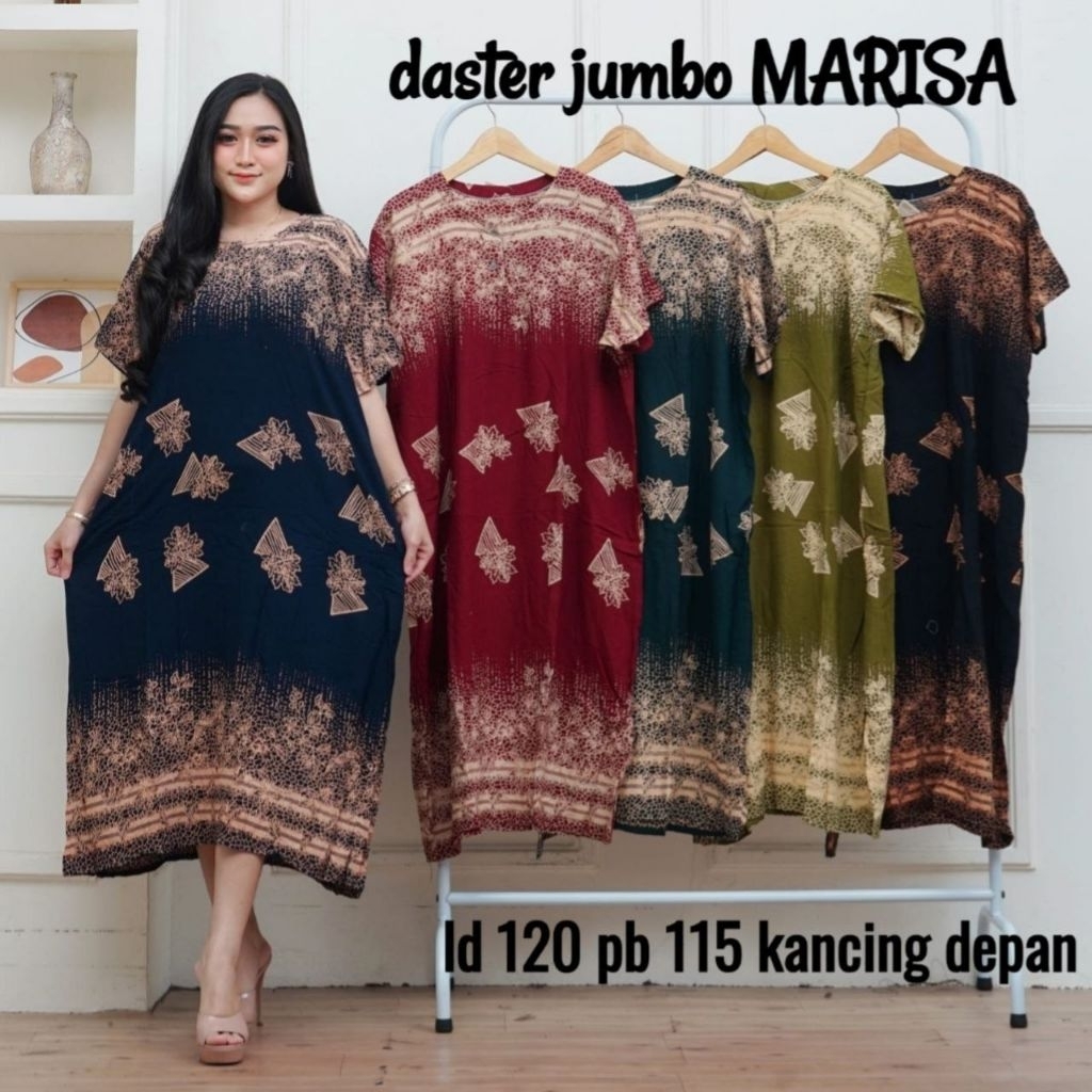Daster Jumbo MARISA LD 120 Bumil Busui Kancing Depan Murah