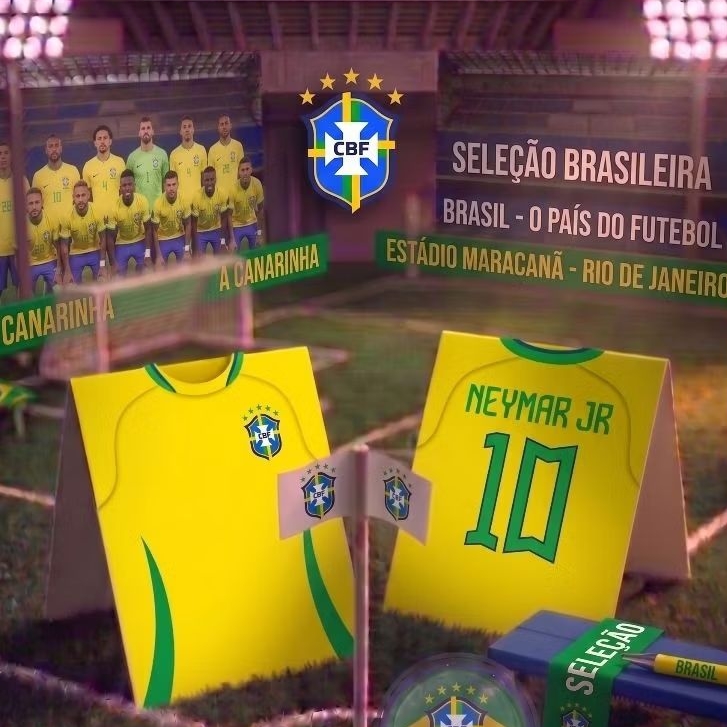 Bola Kertas | Starter Kit Brasil Home 2026 | Mainan Bola Kertas | Bola Kertas Negara