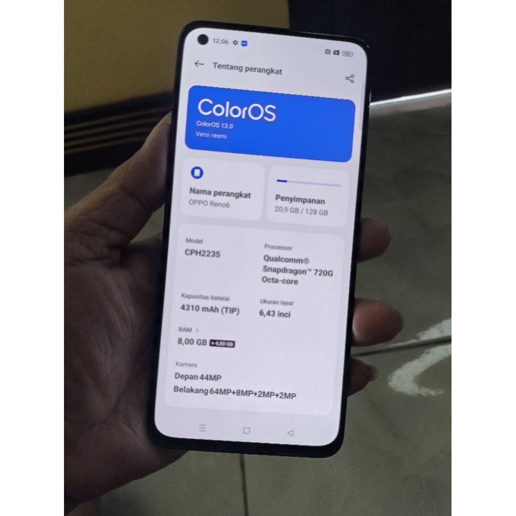 Mesin Oppo Reno6 4g