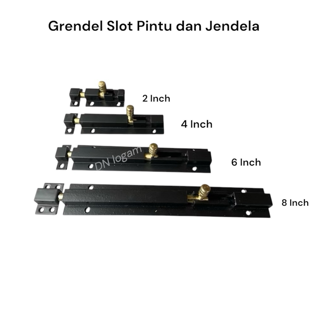 Grendel Slot Pintu/ Grendel Jendela Aluminium