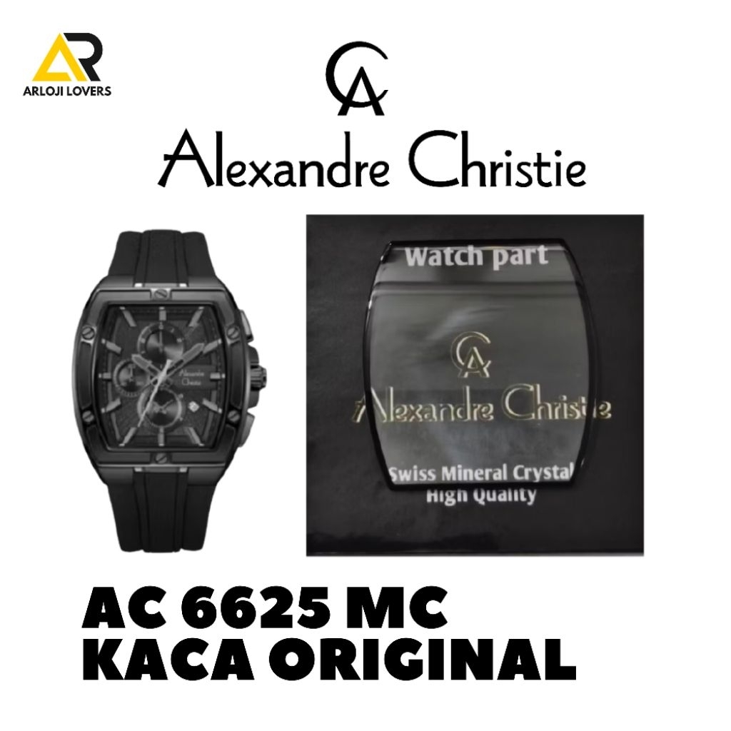Kaca Jam Alexandre Christie Type AC6625MC Original
