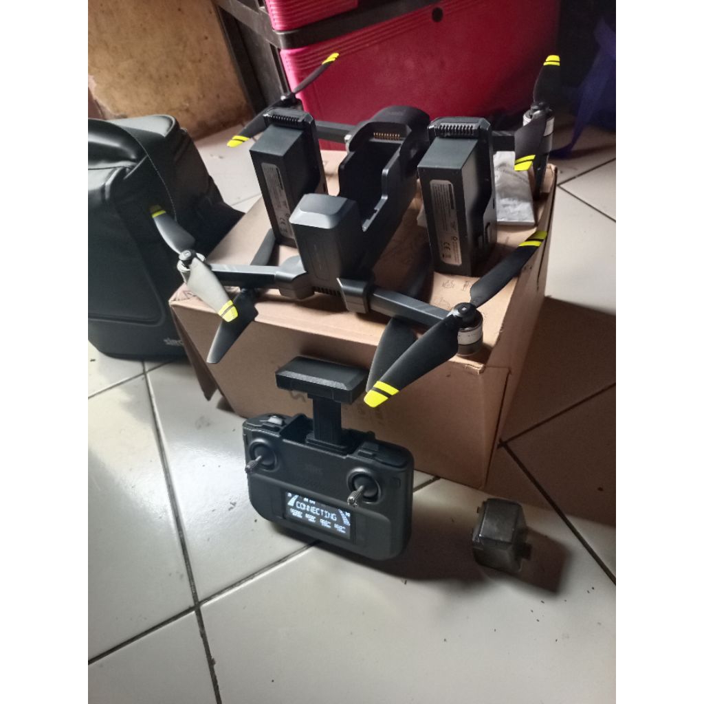 Drone sjrc f22 S3 exis gimbal bekas normal siap terbang dpt 2baterai flat