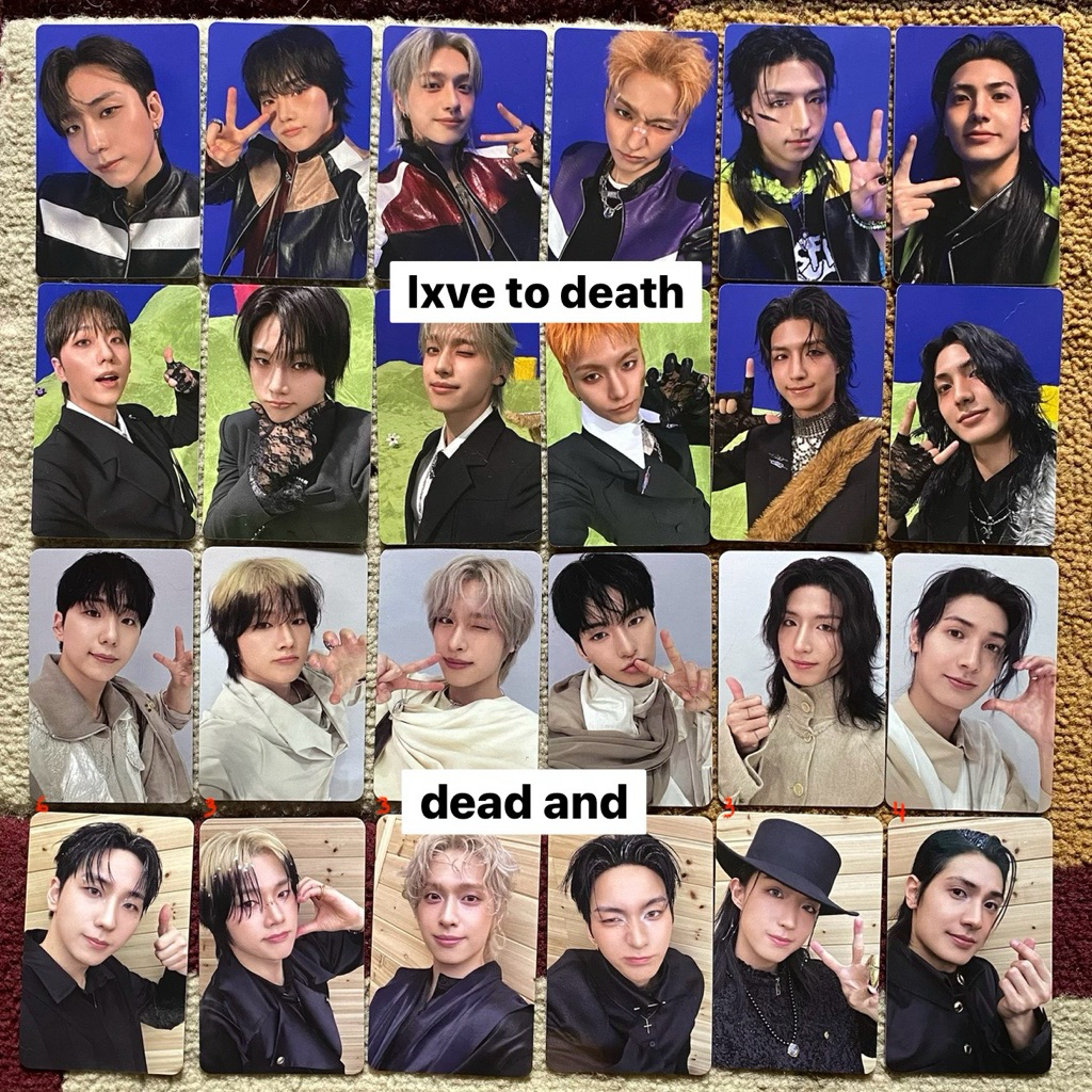 sharing photocard nemo lxve to death dead and xdinary heroes qr pc set gunil jungsu gaon ode junhan 
