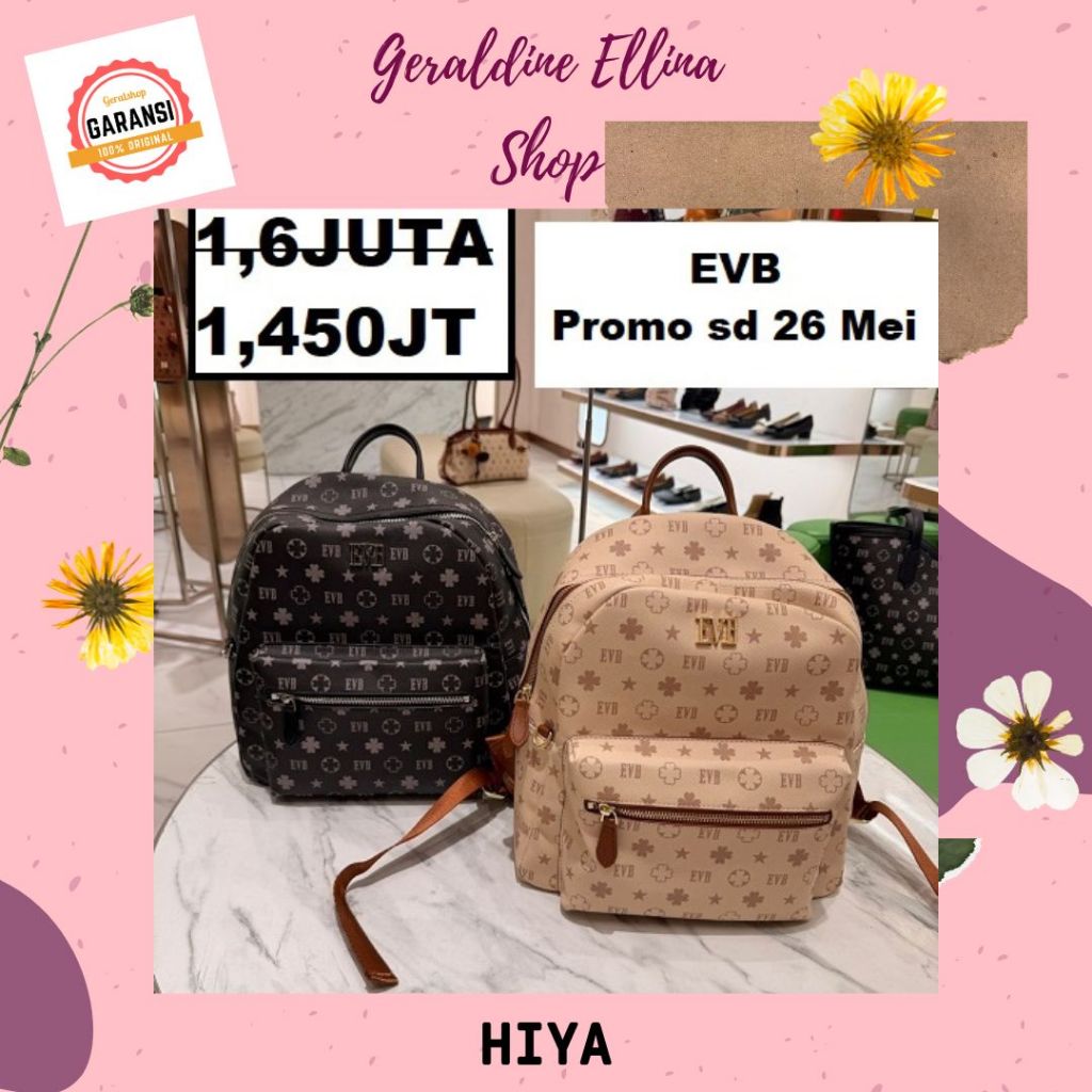 Tas ransel backpack wanita EVB 100% original seri GHINA