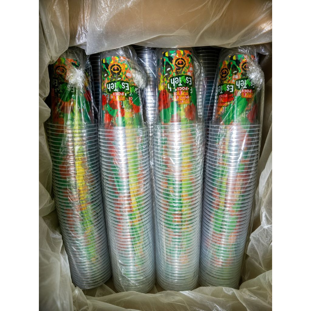 Cup Es Teh Poci 100% Original Kecil, Besar, Jumbo Gelas Teh Poci 12oz, 16oz, 22oz