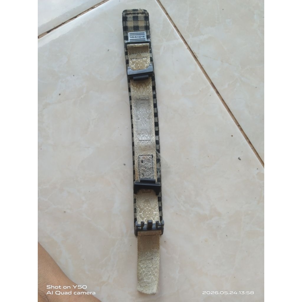 tali jam tangan Strap casio Gshock velcro plus adaptor