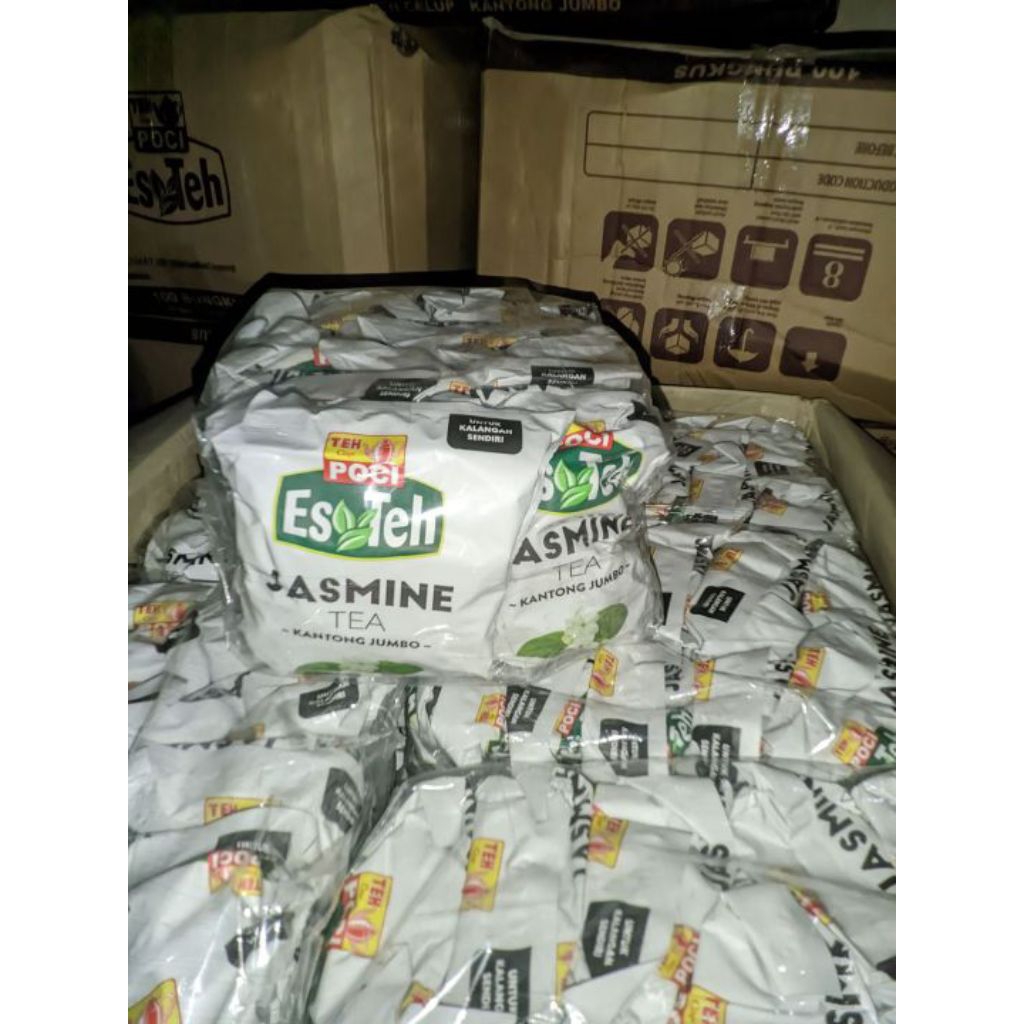 Biang Es Teh Poci Jasmine Jumbo 100% Original Isi 1 Ball 10 Pack