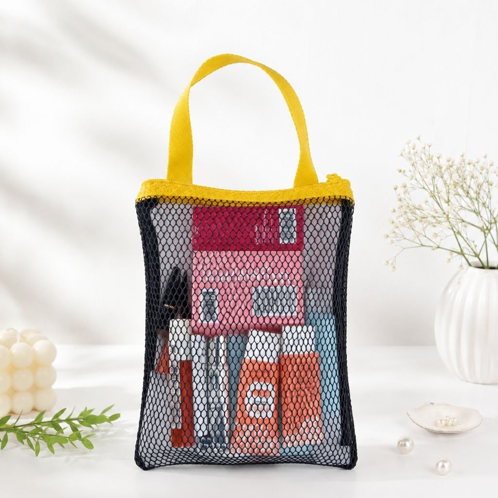 T187 TAS JARING TEMPAT SABUN TAS BEDAK BAYI TAS SERBAGUNA TAS TRAVEL TAS MAKE UP