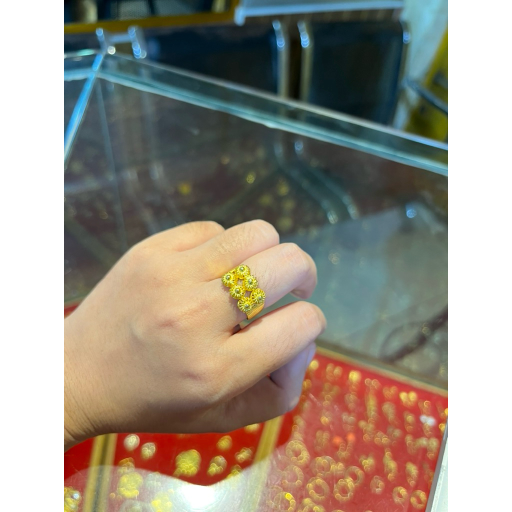 Cincin Matahari Elegan Emas London LM 24K
