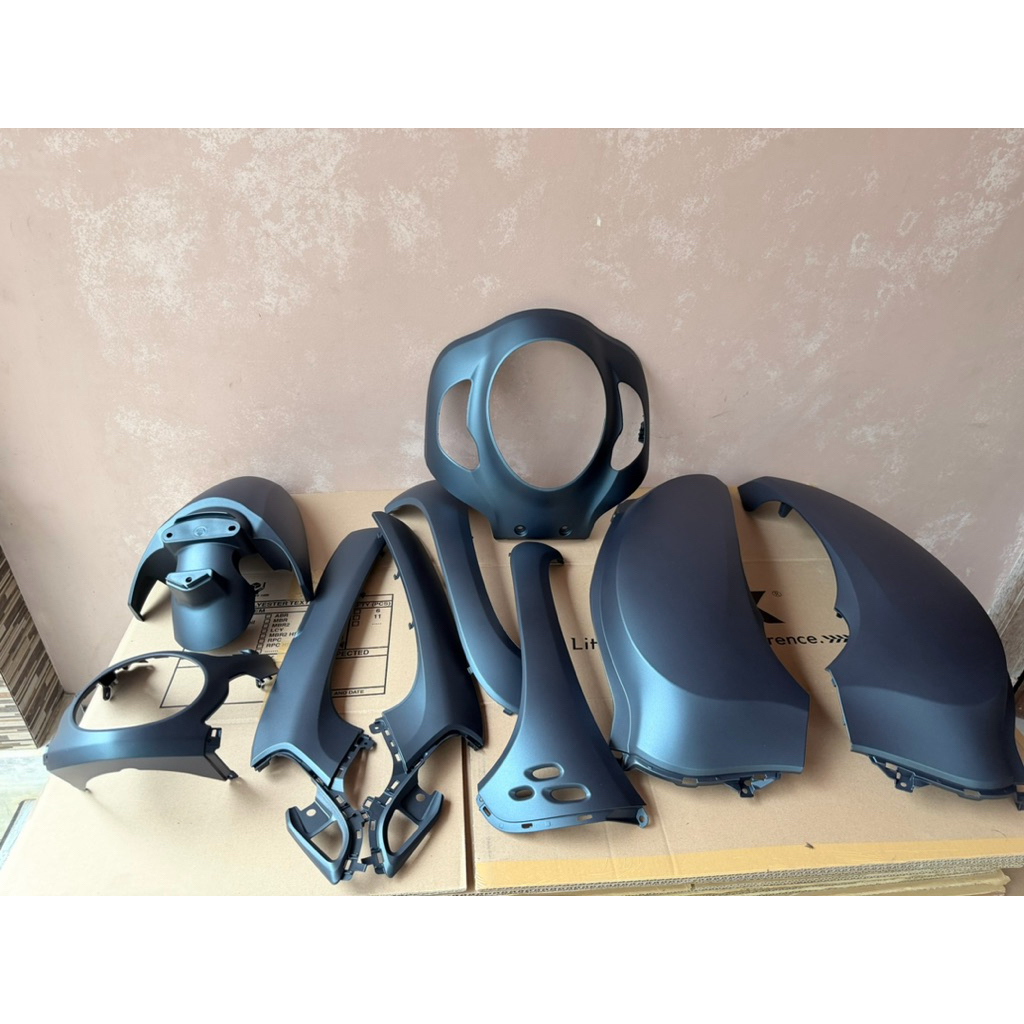 Cover body halus Scoopy donat 2021-2022-2023 warna matte blue