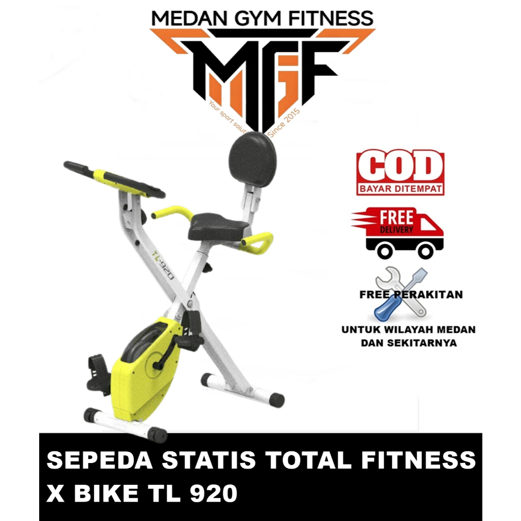 SEPEDA STATIS ALAT FITNESS TERAPI LUTUT - Sepeda Statis X Bike Magnetic TL 920