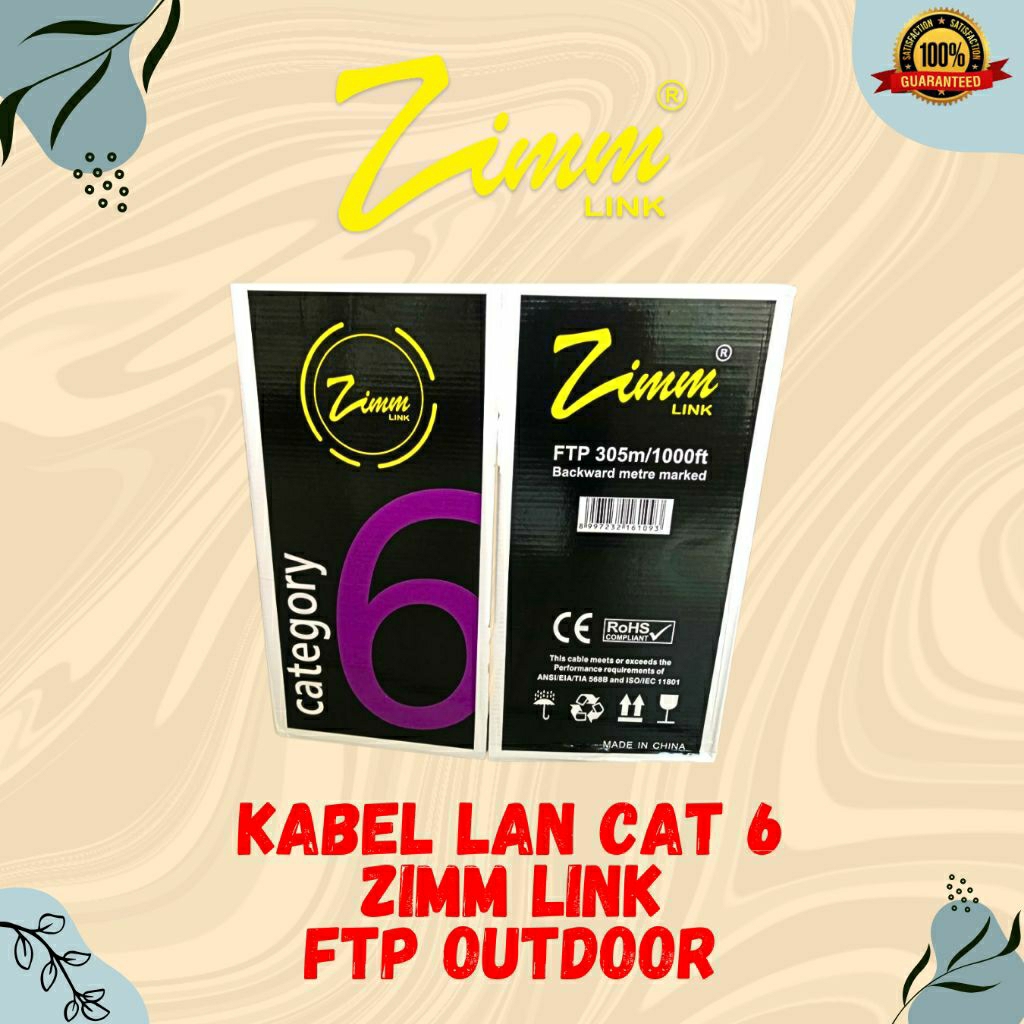 Kabel LAN CAT 6 ZIMM LINK FTP OUTDOOR 1 ROL