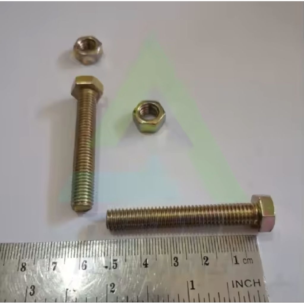 Baut Mur kunci 12 isi 10 pics (m8 ×50) panjang 50 cm