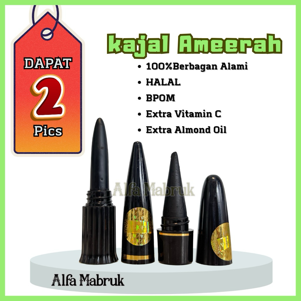Celak Mata Kajal Ameerah - Celak Mata Arab - Sipat Mata Eyeliner