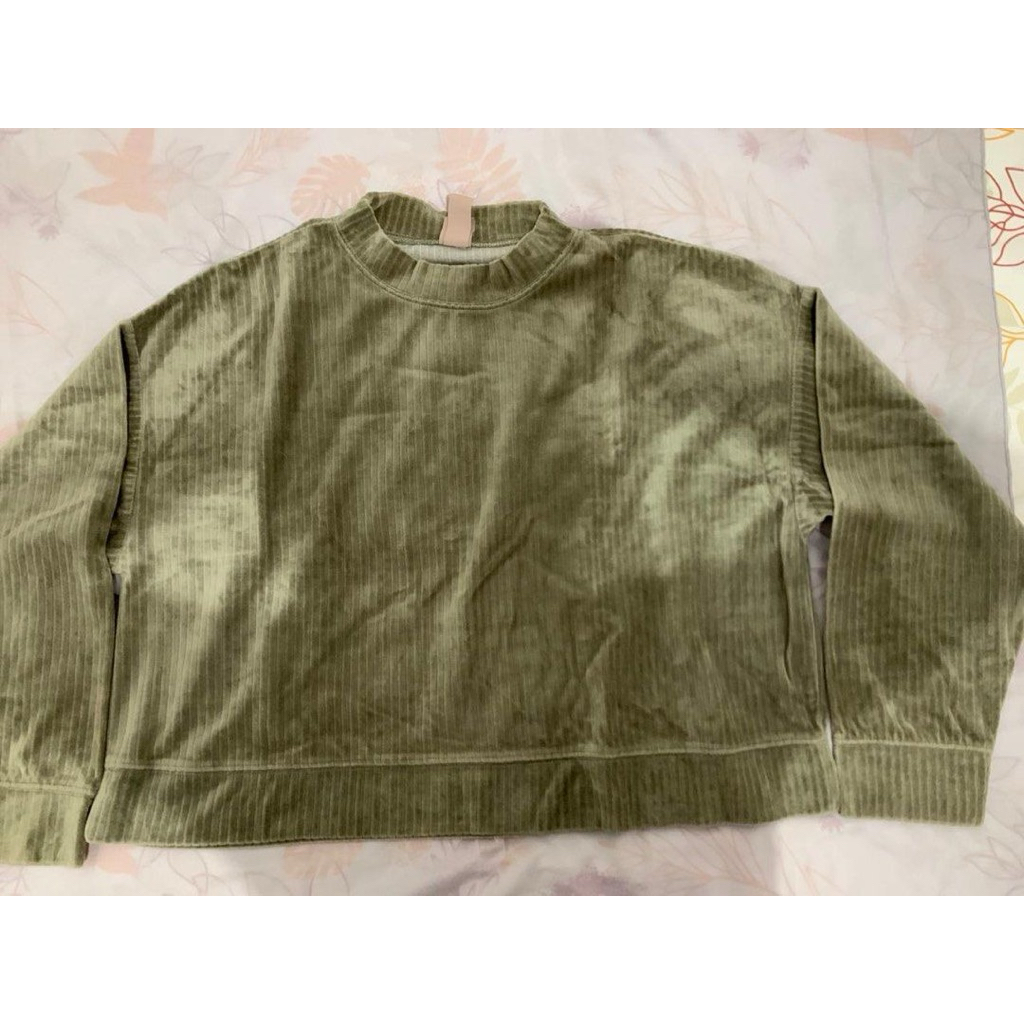 Sweater Corduroy Sage by H&M