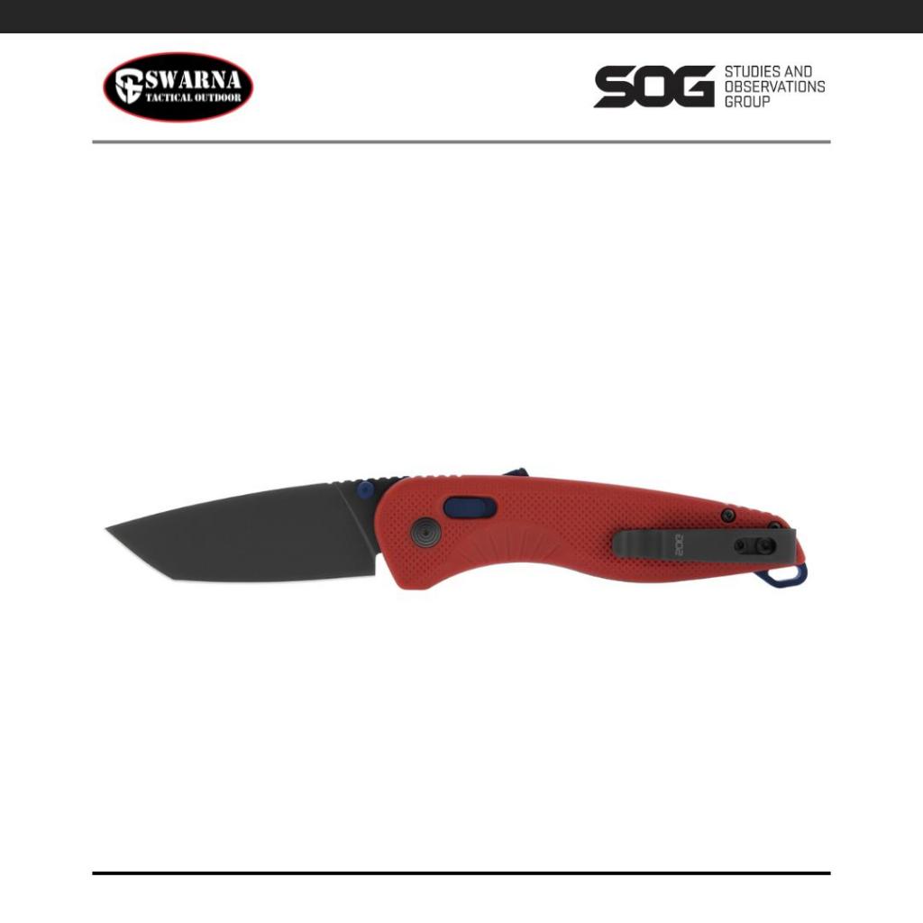 SOG Aegis AT - Tanto - Rescue Red + Indigo