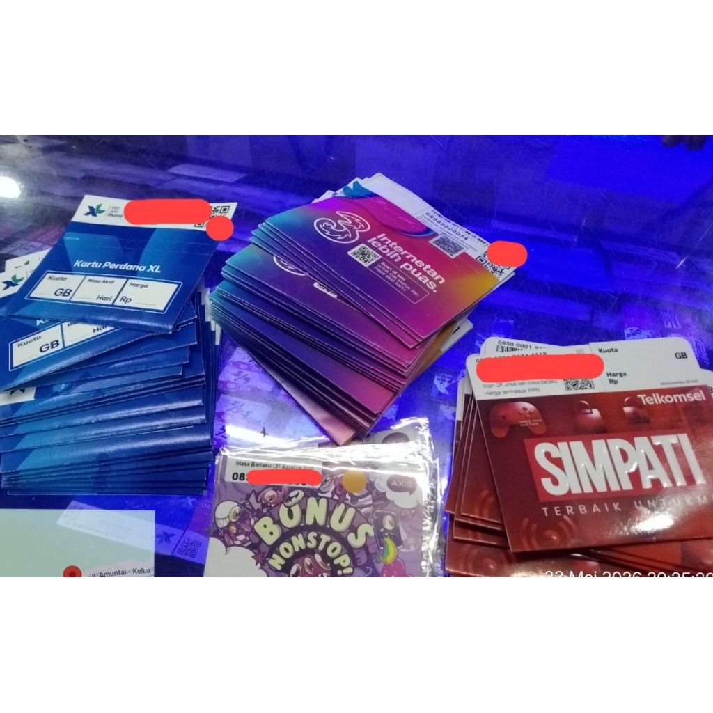 kartu perdana 3GB (XL - Axis - Telkomsel - Tri)