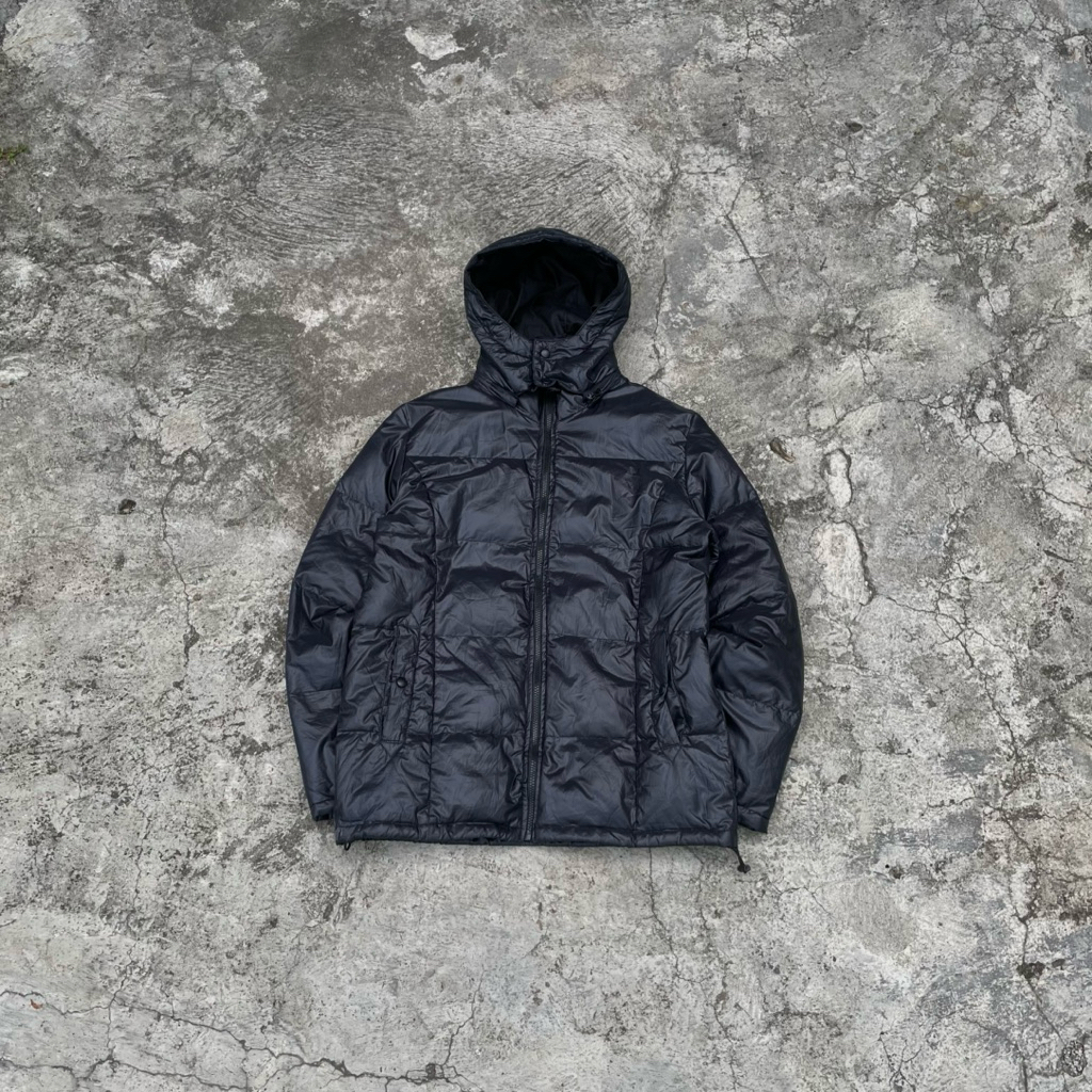 jacket puffer hitam keren