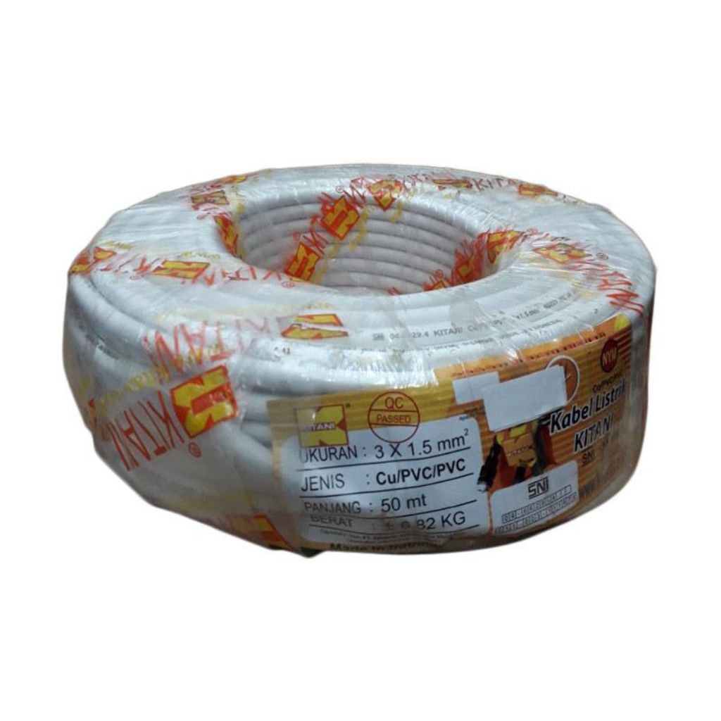 kabel NYM kitani 3x1,5 harga permeter