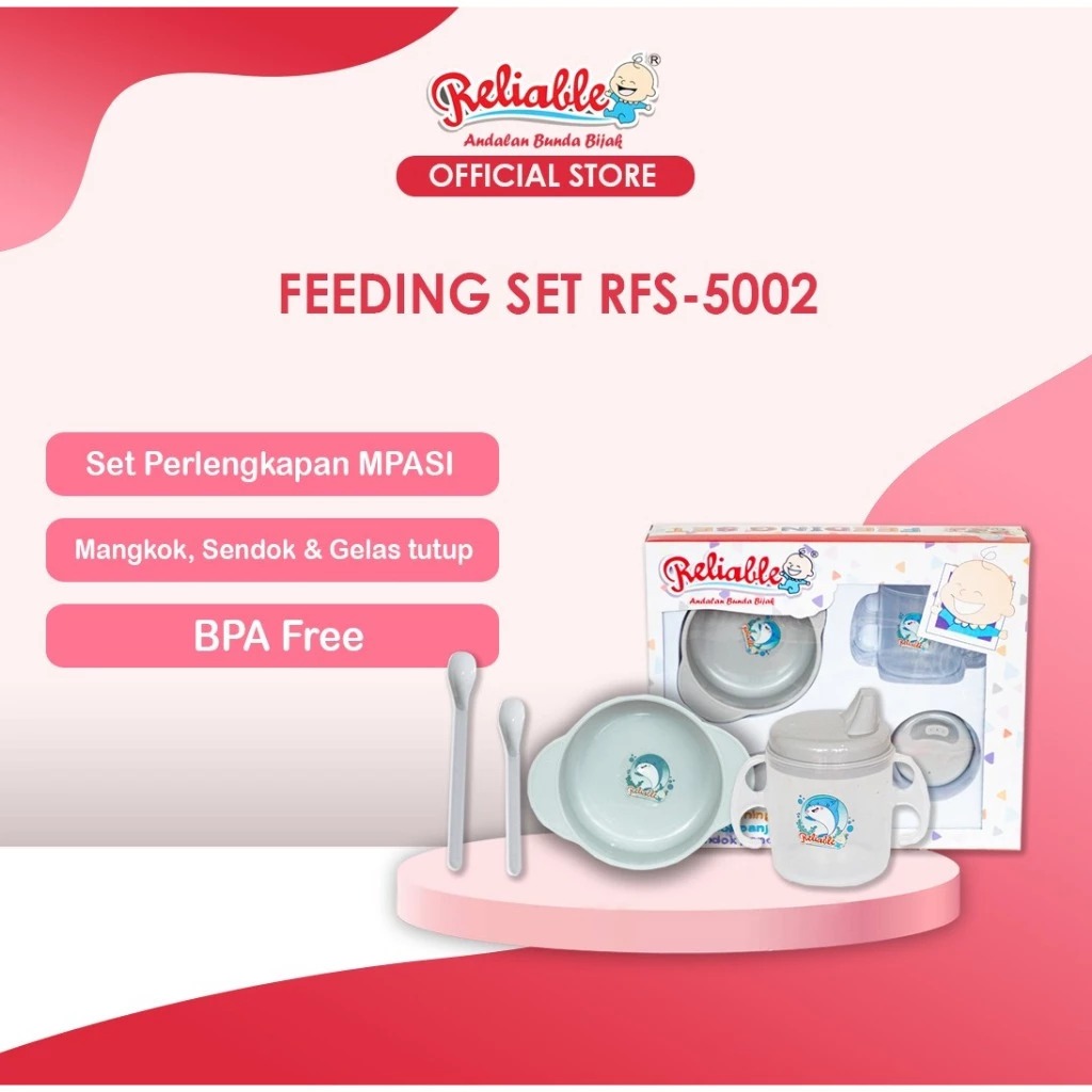 Reliable Feeding Set Tempat Makan kecil Bayi RFS-5002