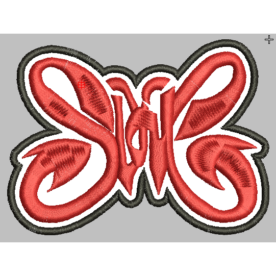 PATCH BORDIR-SLANK-FLOWERSTICH