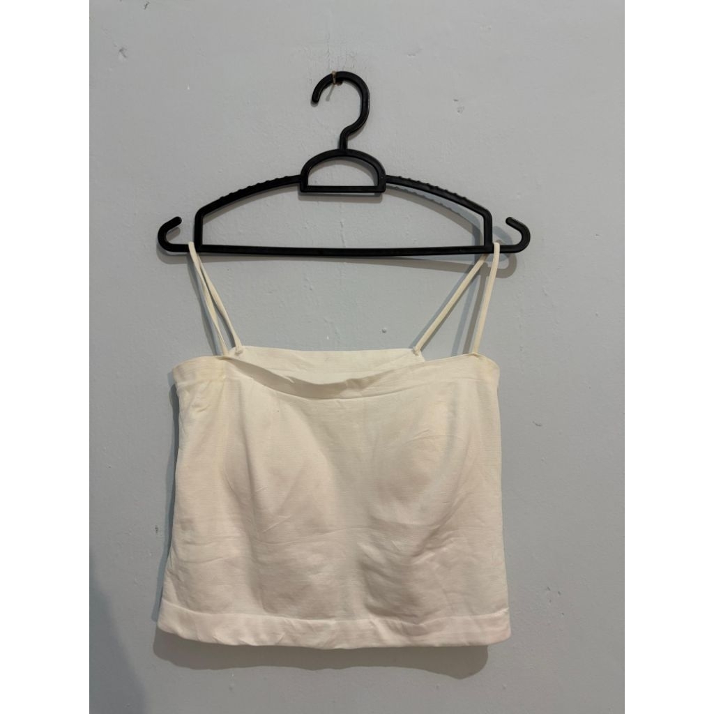 Preloved Tanktop Busa Tali Tank Top Crop Top Croptop Wanita Tali Spaghetti Sport Bra Padel