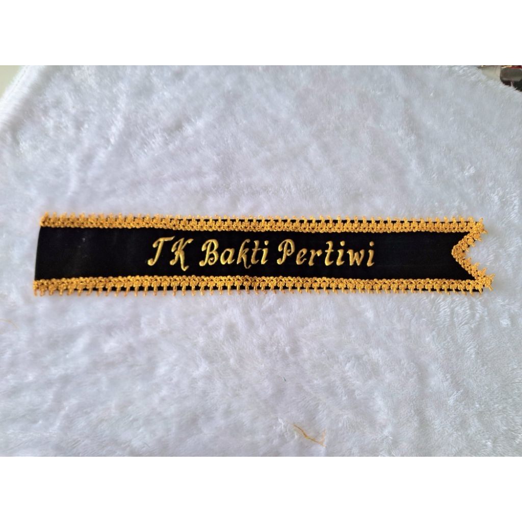 selempang wisuda anak tk  paud bahan bludru