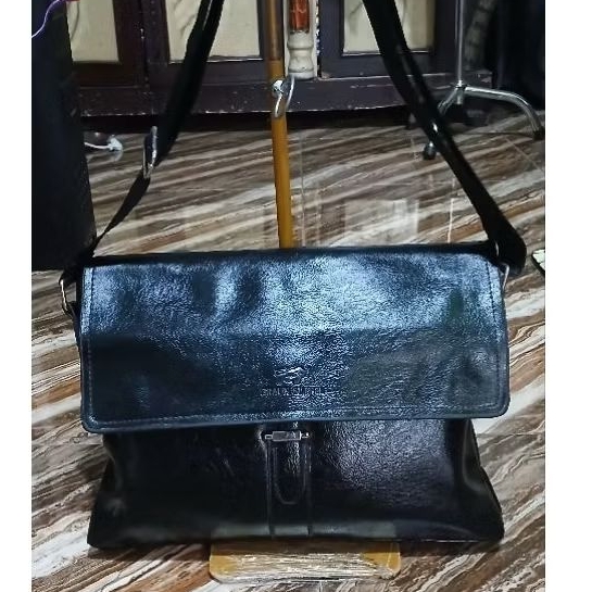 BRAUN BUFFEL BAG KULIT PRELOVED