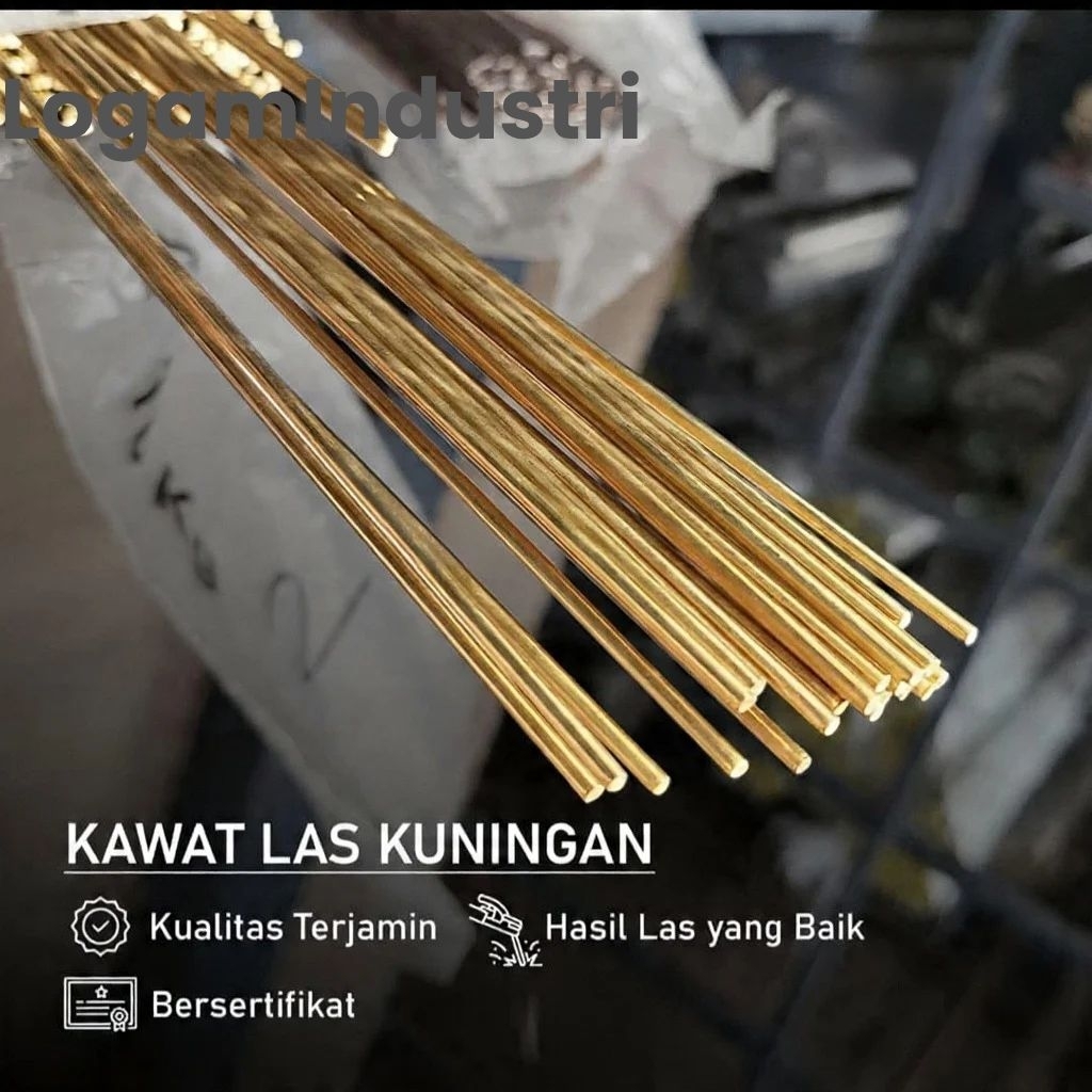Kawat Las Kuningan 3MM x 1M - 10KG