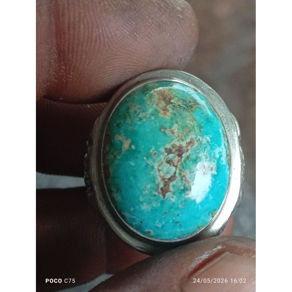 batu pirus persia biru