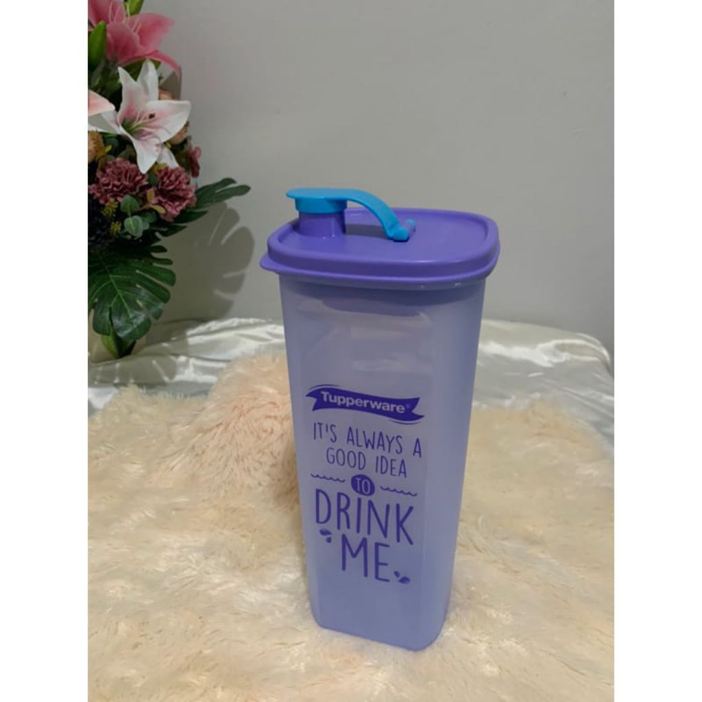 slim line 2 L botol minum kulkas botol minyak 2L baru original tupperware
