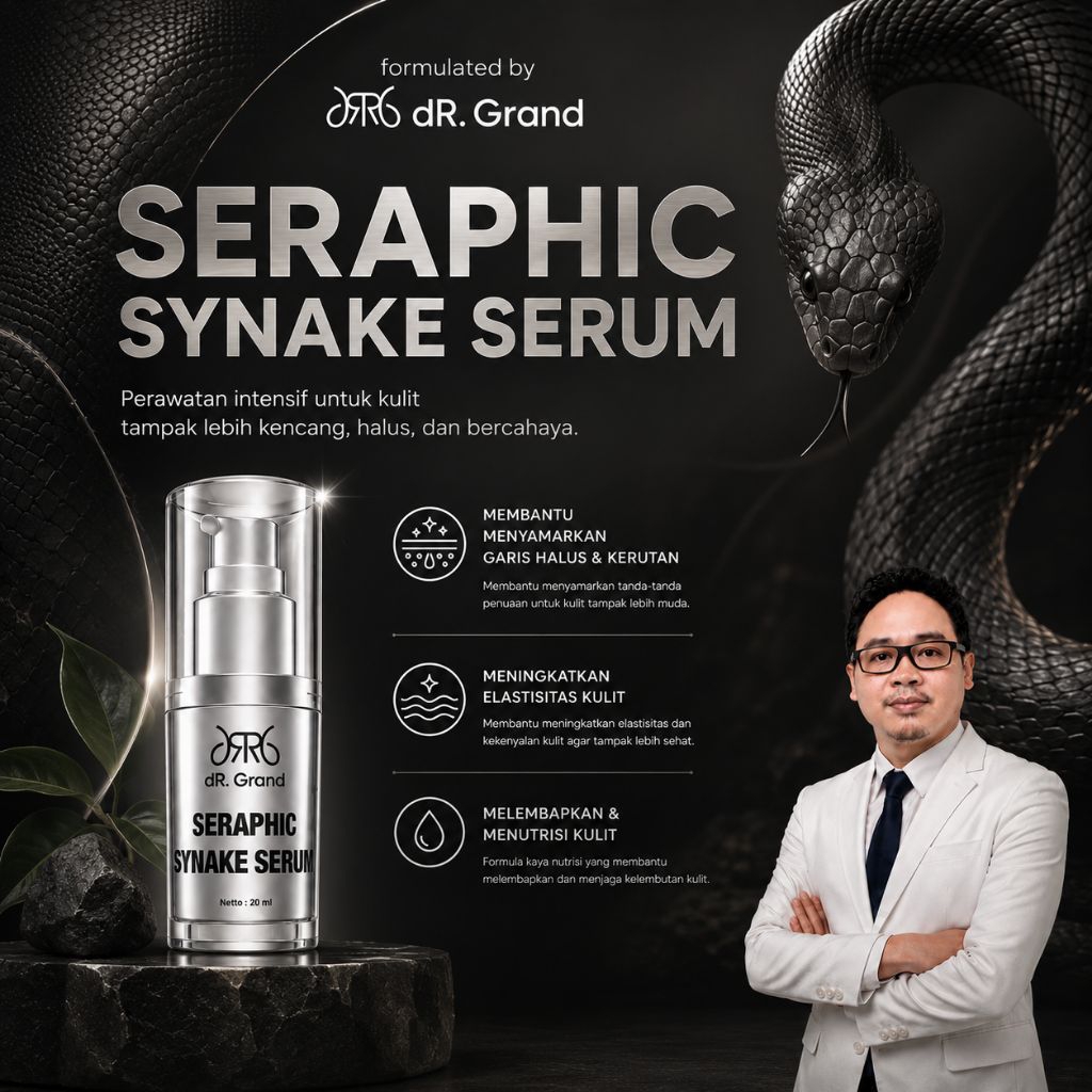 [ BPOM ] Seraphic Synake by dR. Grand | Serum BISA ULAR Syn-Ake Peptide | All Skin | Pencerah | Kuli
