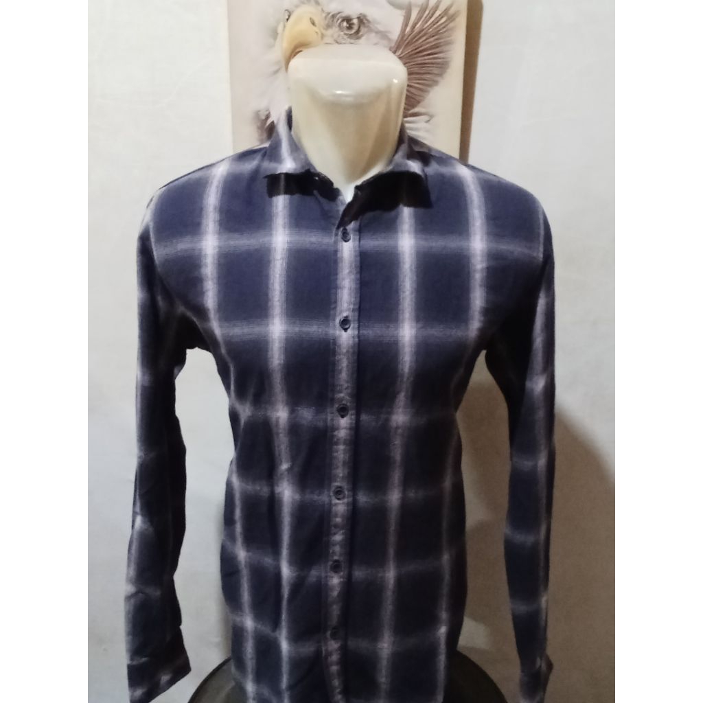 Kemeja Panjang Kotak Cowok F2F Size L