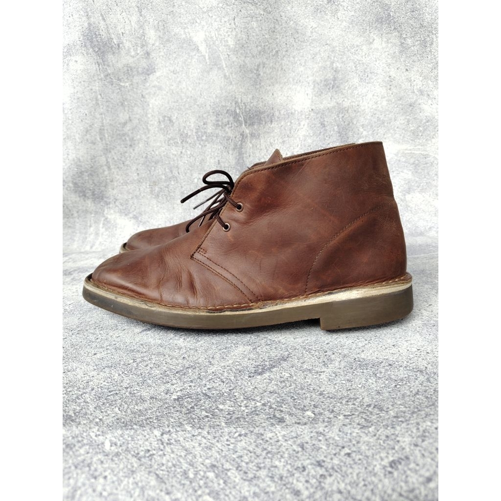 SEPATU CLARKS CHUKKA BOOTS LEATHER SECOND ORIGINAL LIKE NEW