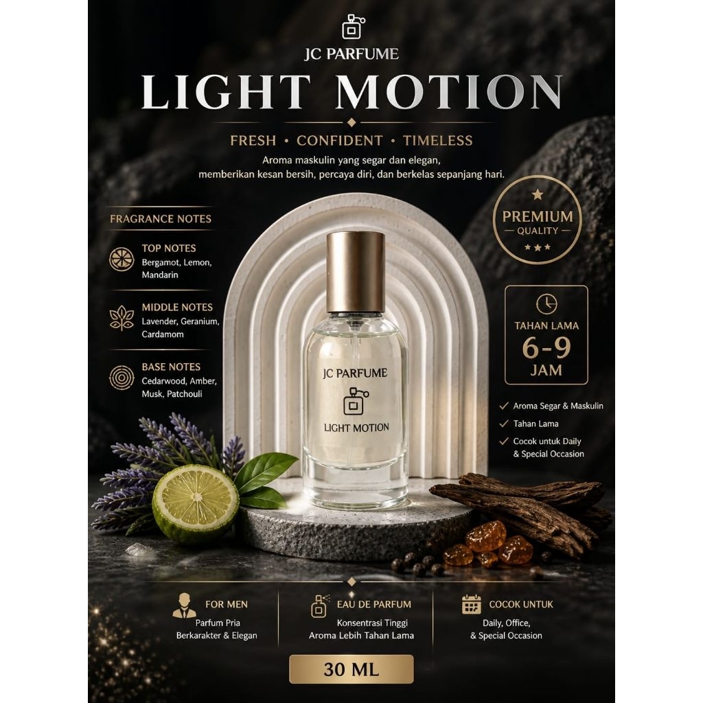 JC PARFUME PARFUM COWOK 30 ML BELI 1 GRATIS 1