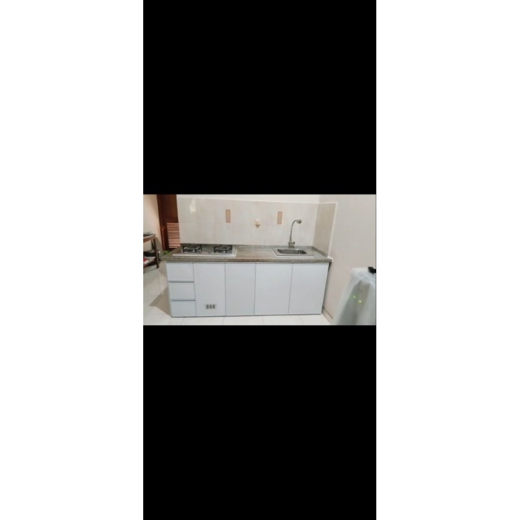 kitchen set aluminium custom minimalis
