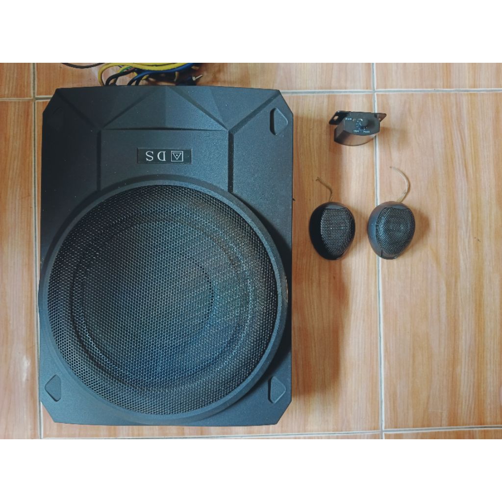 Subwoofer Kolong Mobil  10" Inch  Ad-1000N no nego Free Sepasang Sound Tweeter SECOND