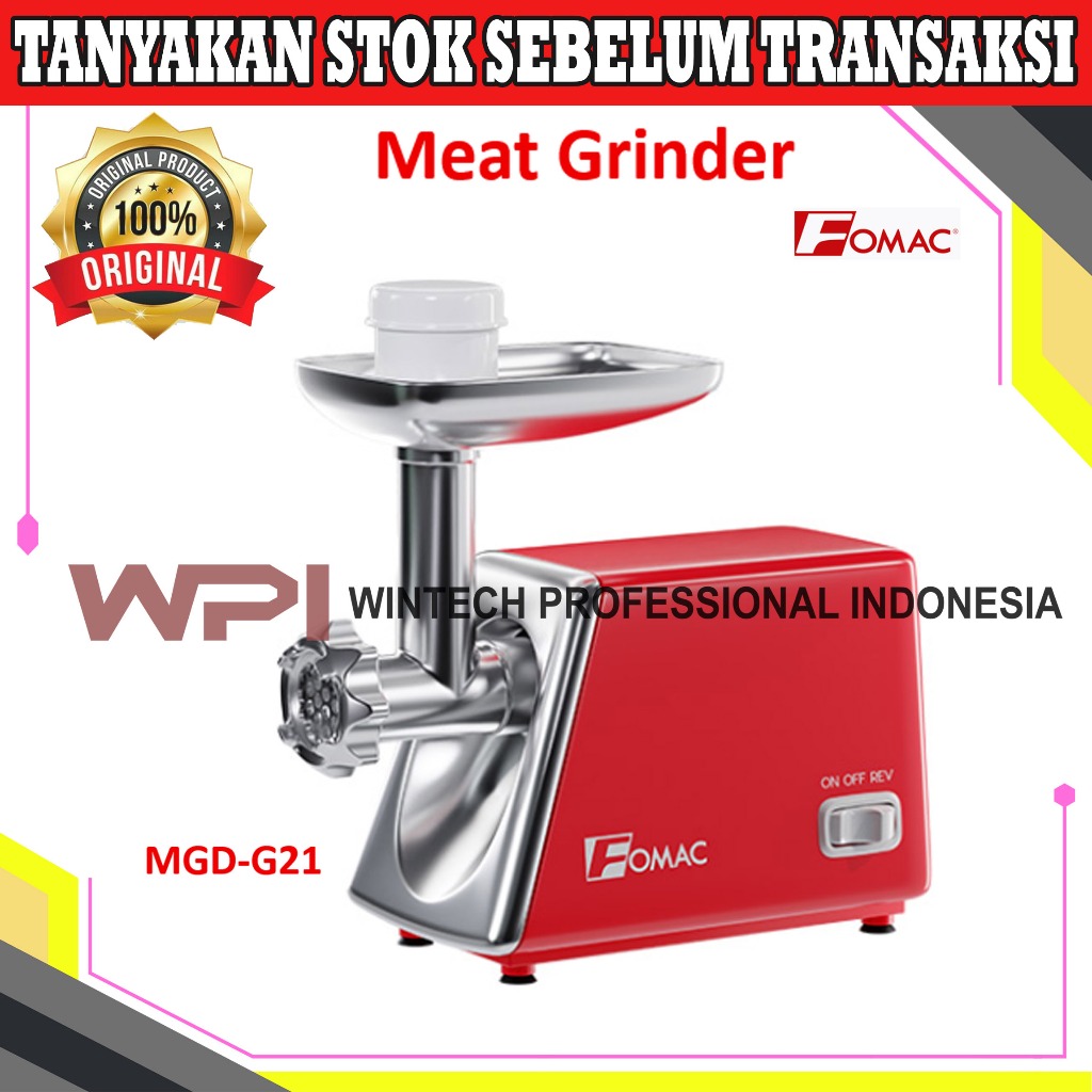 Fomac MGD-G21 Meat Grinder - Mesin Penggiling Daging - Mesin Pelumat Kacang Tanah Kacang Hijau Kenta