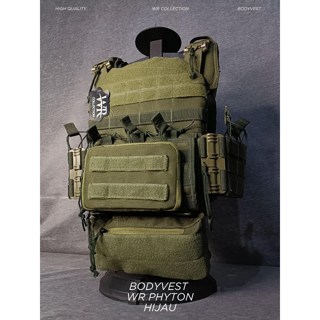 Bodyvest Green Phyton WR Tactical Quick Release/Bodyvest Hijau Cordura Free Dummy Plate