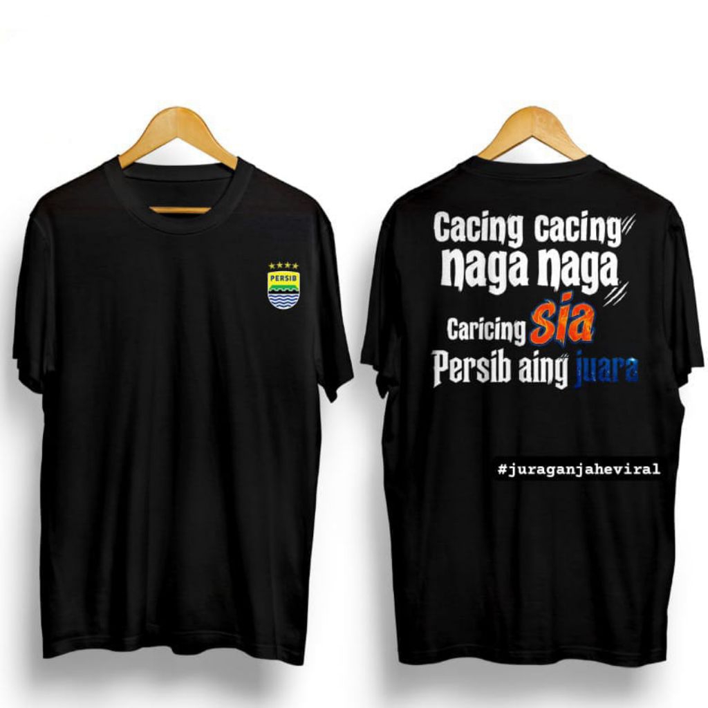 kaos cacing naga naga caricing sia Persib aing juara