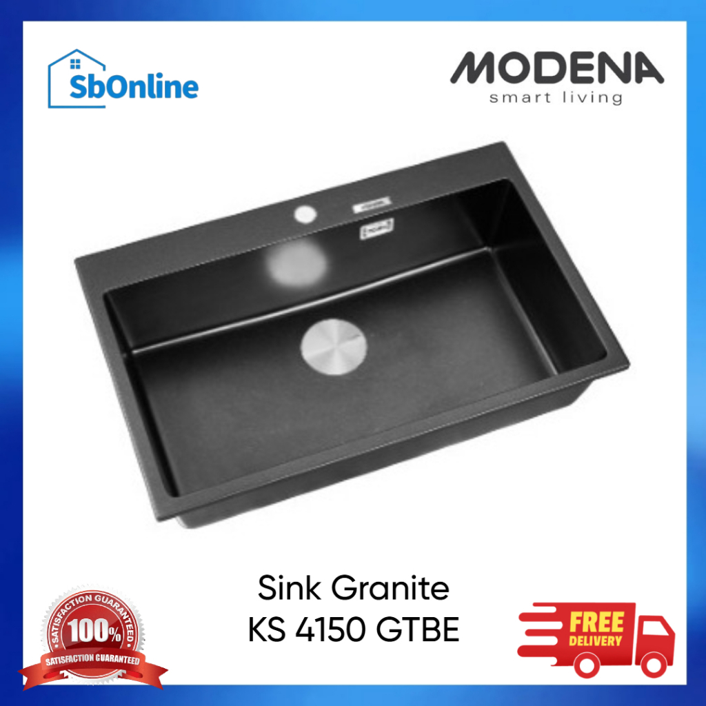 Modena KS 4150 GTBE Quartz Granite Sink 1 Bowl